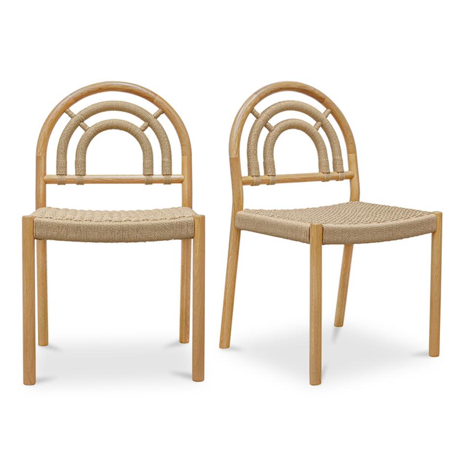 Avery Dining Chair Natural – Set Of Two by Moes Home