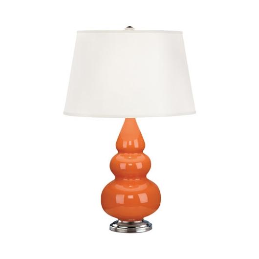 Pumpkin Small Triple Gourd Accent Lamp by Robert Abbey