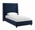 Koah Navy Velvet Bed in Twin by tov furniture