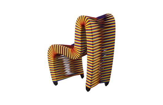 Seat Belt Dining Chair, Rainbow/Pride by Phillips Collection