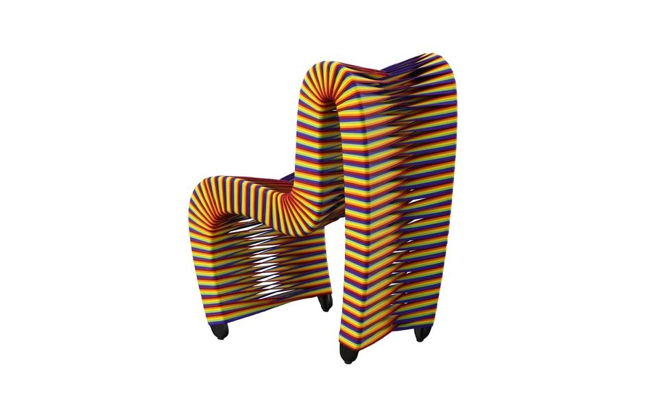 Seat Belt Dining Chair, Rainbow/Pride by Phillips Collection