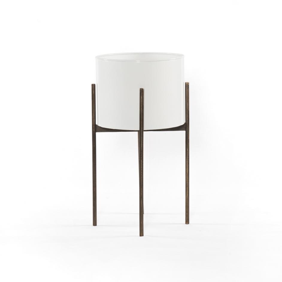 Jed Planter-White High Gloss by FOUR HANDS