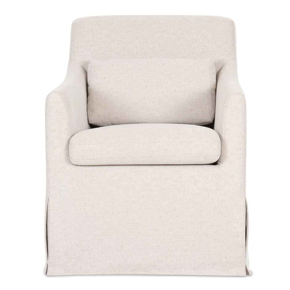 Lydia Slipcover Dining Chair Beige by Moes Home