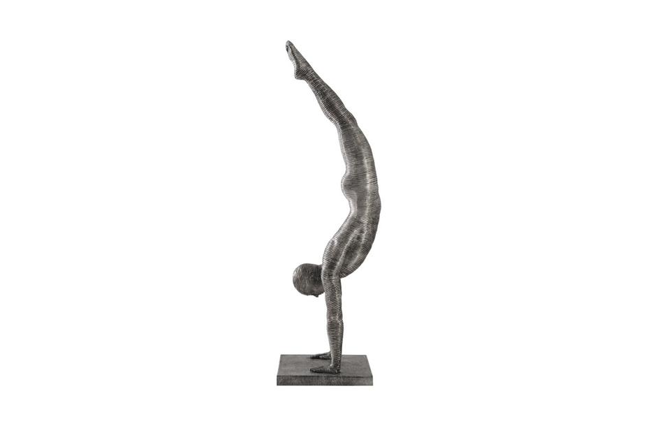 Handstand Sculpture, Aluminum, Large by PHILLIPS COLLECTION