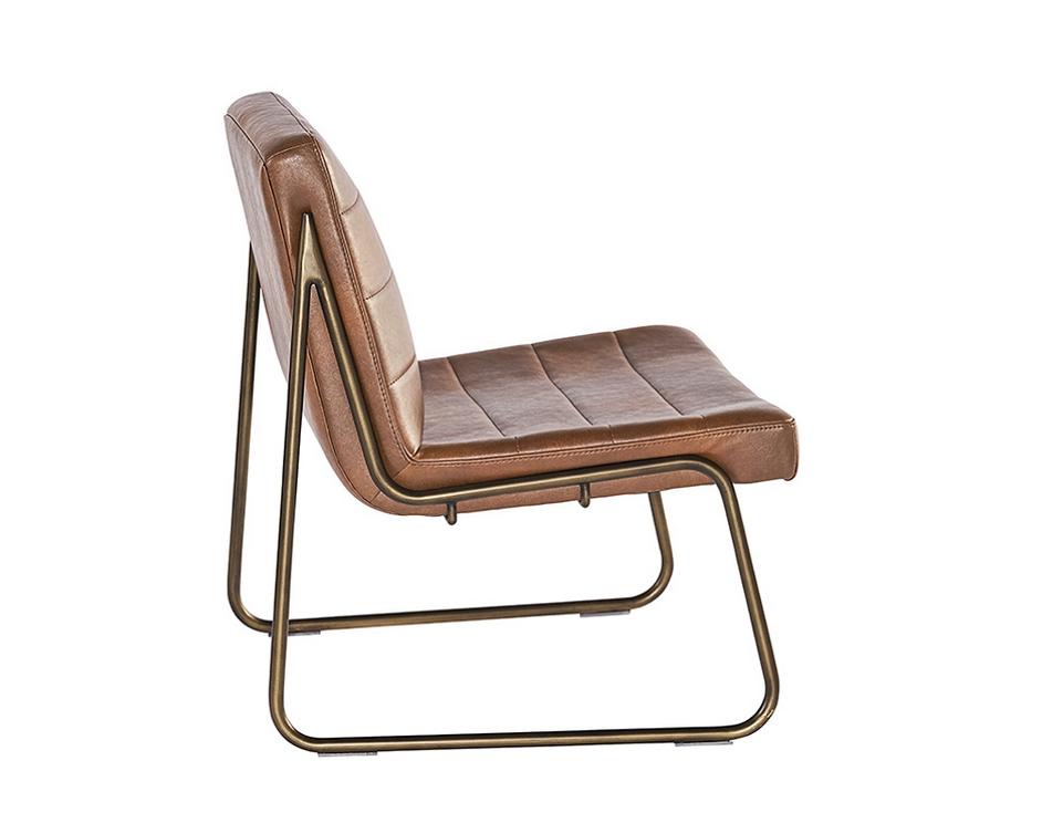 Anton Lounge Chair - Bravo Cognac by Sunpan