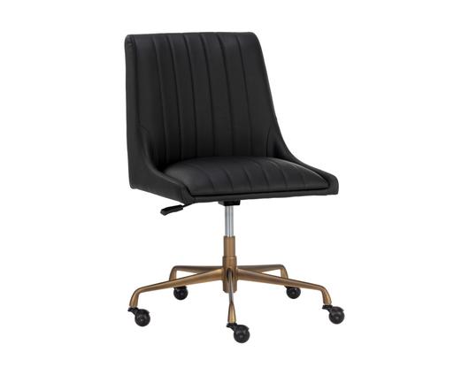 HALDEN OFFICE CHAIR - VINTAGE BLACK by Sunpan