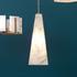 Borealis Alabaster Tall Hexagon 1-Light Pendant by Jamie Young