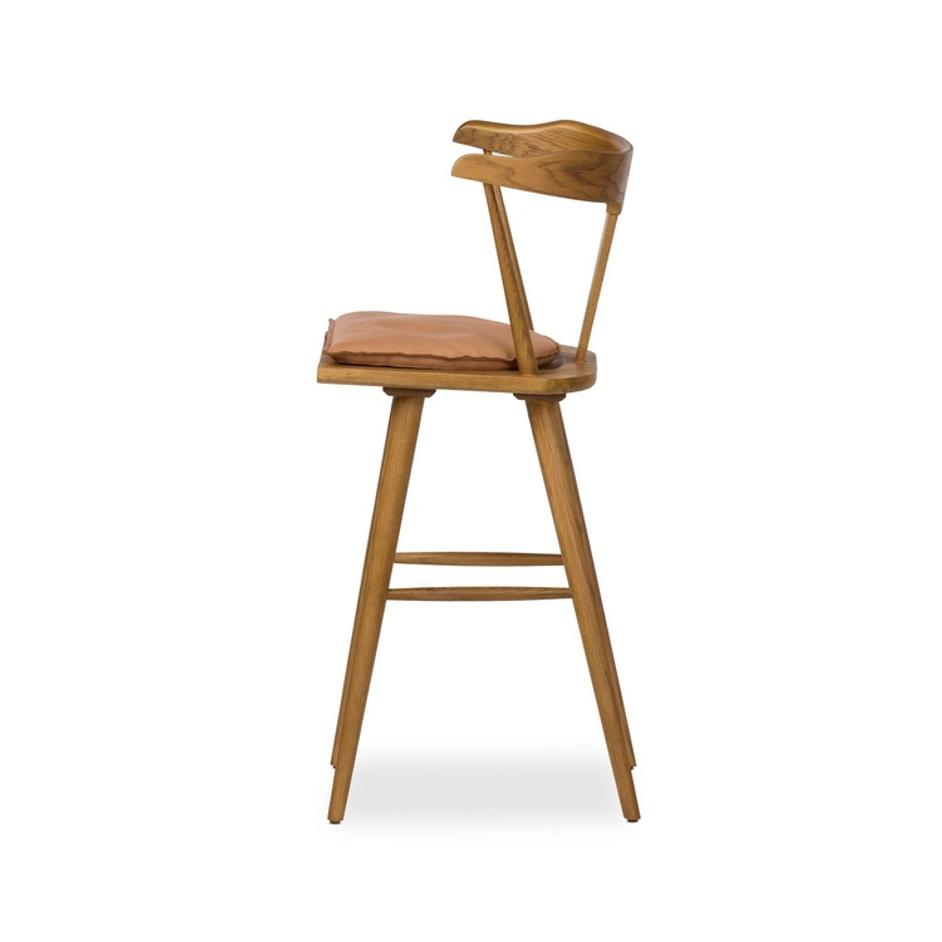 Ripley Bar + Counter Stool - Whiskey Saddle by Four Hands