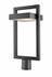Luttrel 1 Light Outdoor Post Mount Fixture in Black Finish by Z-Lite