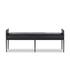 Brickel Backless Bench In Heirloom Black by Four Hands