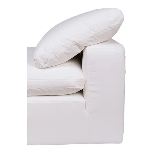 CLAY SLIPPER CHAIR LIVESMART FABRIC CREAM by Moes Home