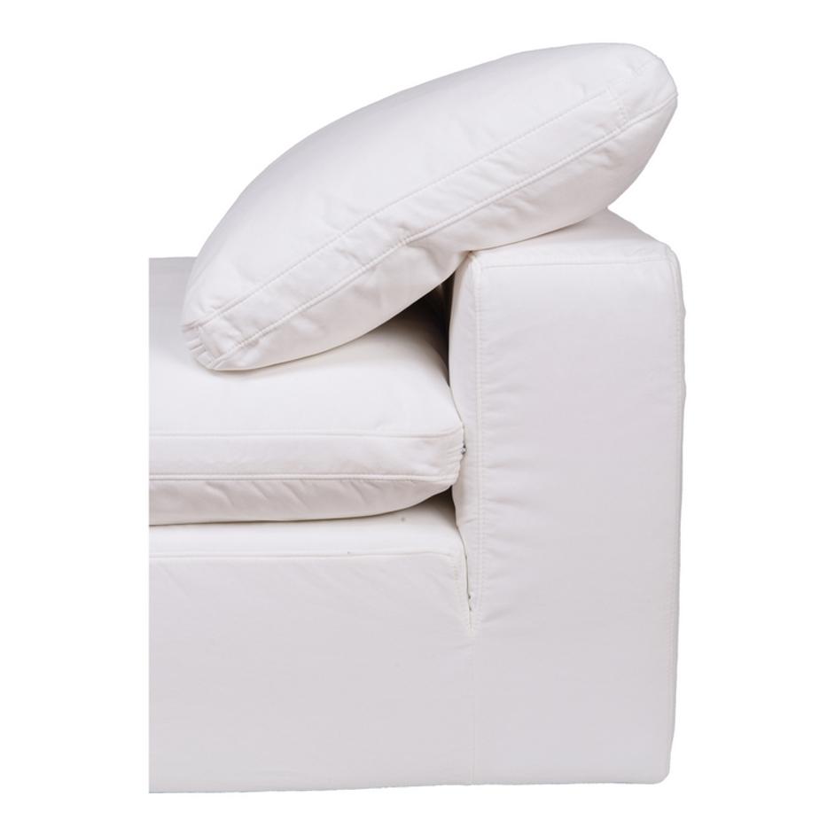 CLAY SLIPPER CHAIR LIVESMART FABRIC CREAM by Moes Home