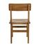 Comet Teak and Caning Chair with Clear Coat Gloss Finish by Noir Furniture