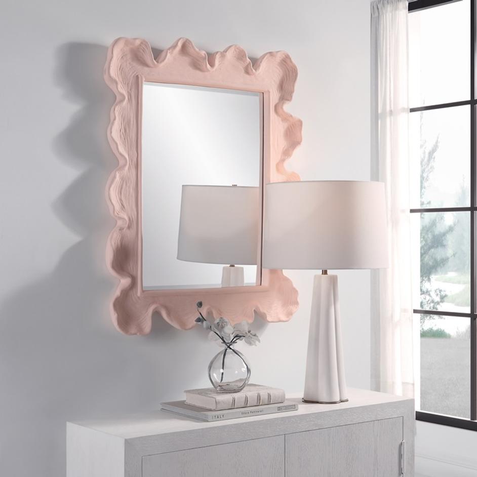 Sea Coral Pink Mirror by Uttermost