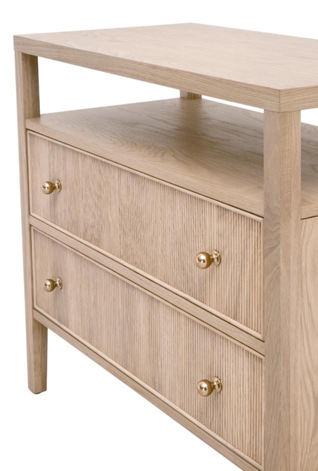 Highland Open Shelf, 2-Drawer Nightstand by Essentials For Living