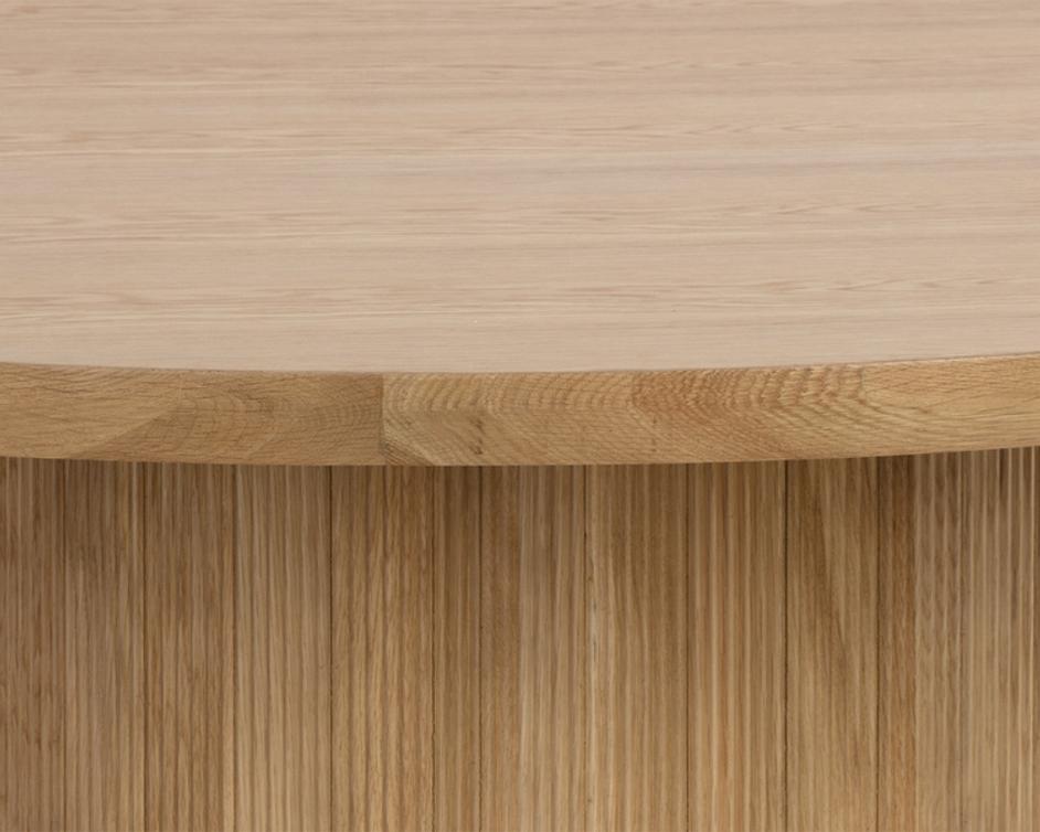 KALLA DINING TABLE - ROUND - RUSTIC OAK - 68" by Sunpan