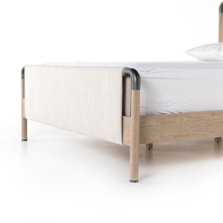 Harriett Bed In Gibson Wheat In Queen by FOUR HANDS