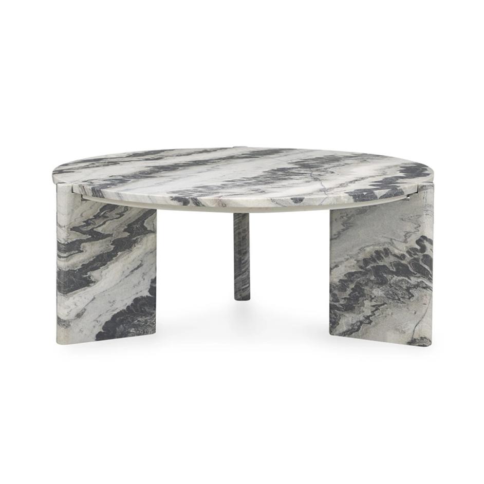 Zora Marble Round Coffee Table by Classic Home