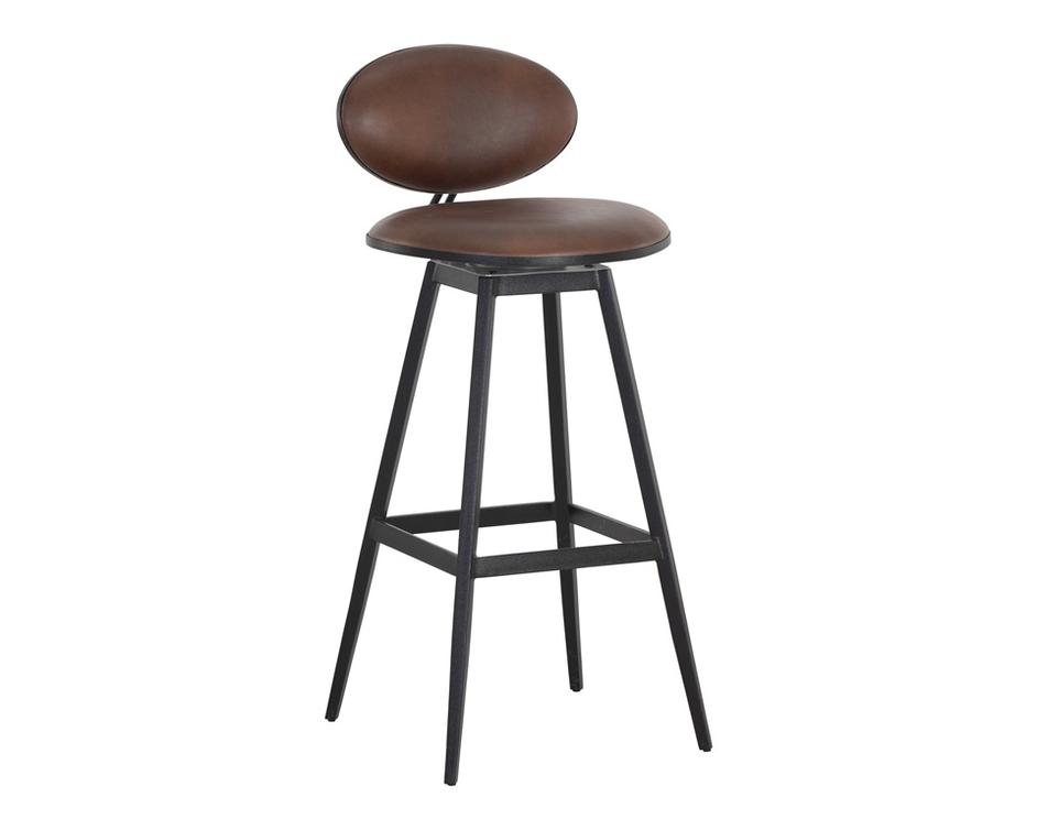 EMBER SWIVEL BARSTOOL - BRAVO COGNAC by Sunpan