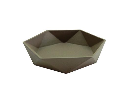 Aluminum Bowl Medium Brown Finish by BIDK Home