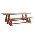 Savannah 94" Dining Table, Cinnamon Brown by Home Trends & Design