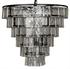 Carnegie Chandelier, Large, Black Steel by Noir Furniture