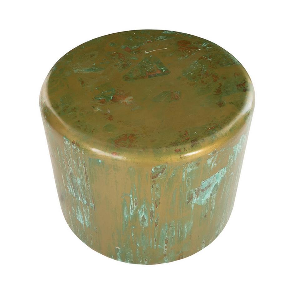 Button End Table, Lichen Finish by PHILLIPS COLLECTION