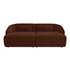 Amelia Double Chaise Modular Sectional Chestnut by Moes Home