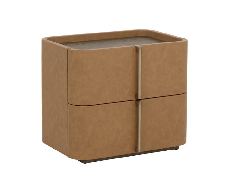 JAMILLE NIGHTSTAND - SMALL - COGNAC by Sunpan