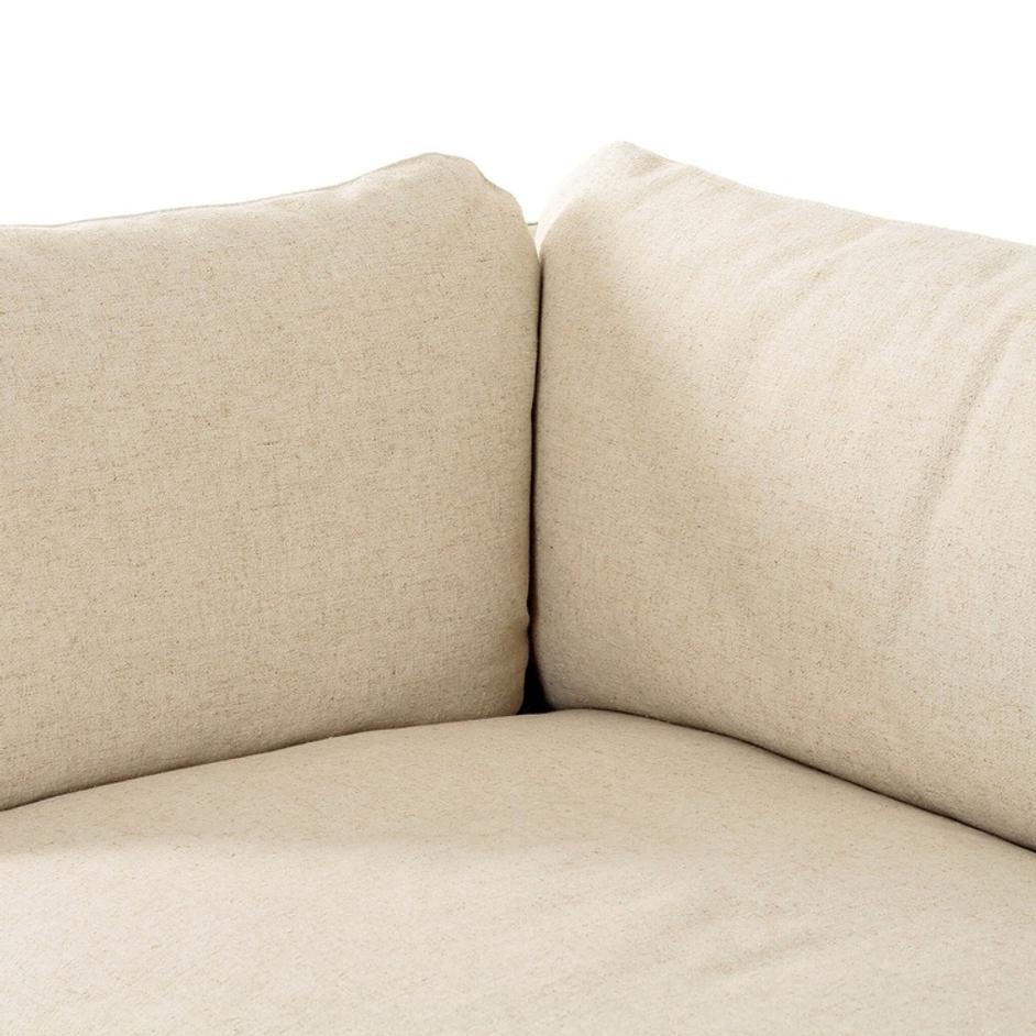 Iggy Slipcover Sofa-98" In Antwerp Natural And Sienna Brown by Four Hands