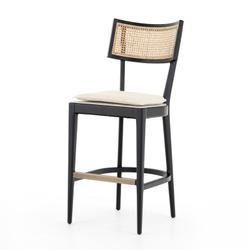 Britt Stool In Brushed Ebony In Bar by Four Hands