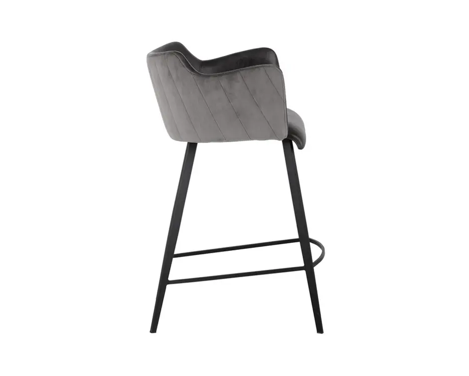 Griffin Counter Stool - Town Grey / Roman Grey by Sunpan