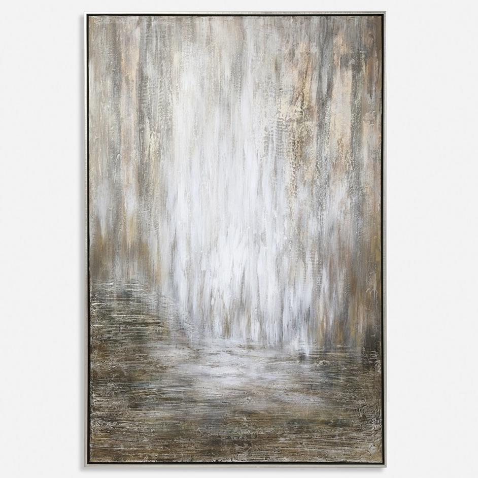 Desert Rain Hand Painted Abstract Art by Uttermost