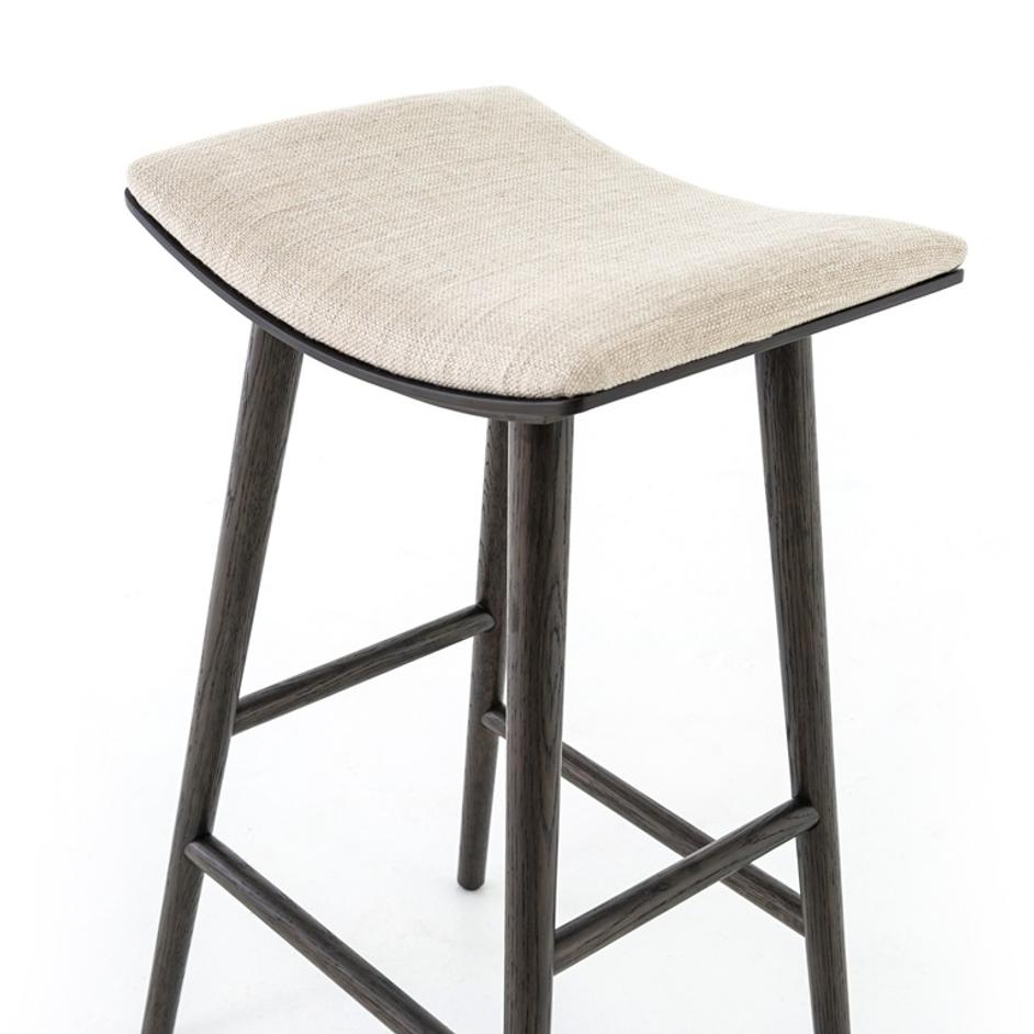 Union Saddle Stool In Essence Natural In Bar by FOUR HANDS