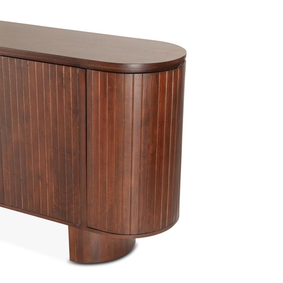 Athena 79" Sideboard, Aged Mahogany by Home Trends & Design