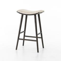 Union Saddle Bar Stool-Light Carbon by FOUR HANDS