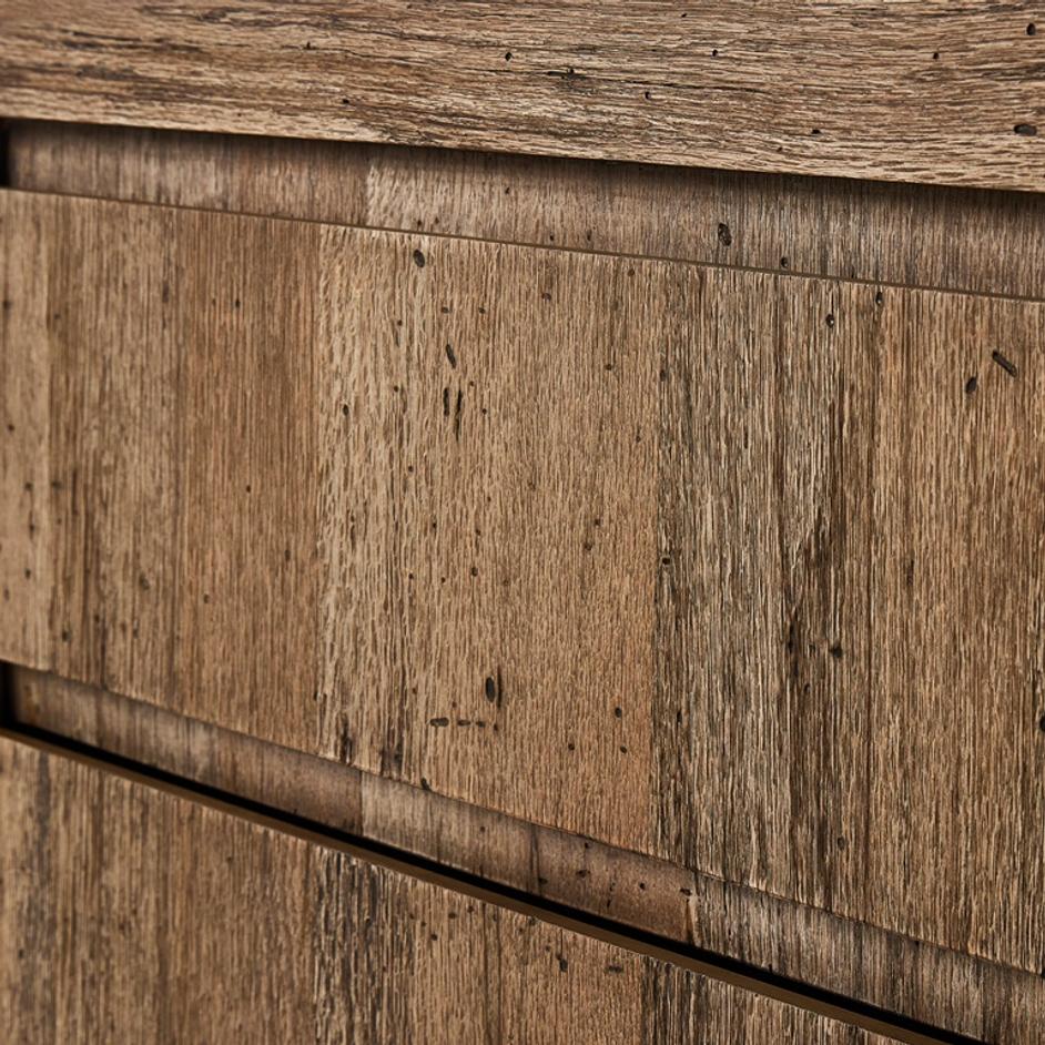 Abaso Nightstand in Rustic Wormwood Oak by FOUR HANDS