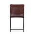 New York Iron and Chocolate Leather Dining Chair by Home Trends & Design