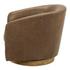 Oscy Leather Swivel Chair Tan by Moes Home