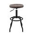 Eaton Gaslift Bar Stool In Vintage Coffee Brown by New Pacific Direct