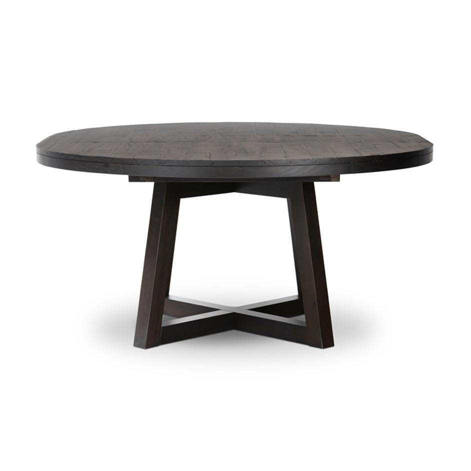 Eberwin Round Ext Dining Table - Dark Carbon by Four Hands