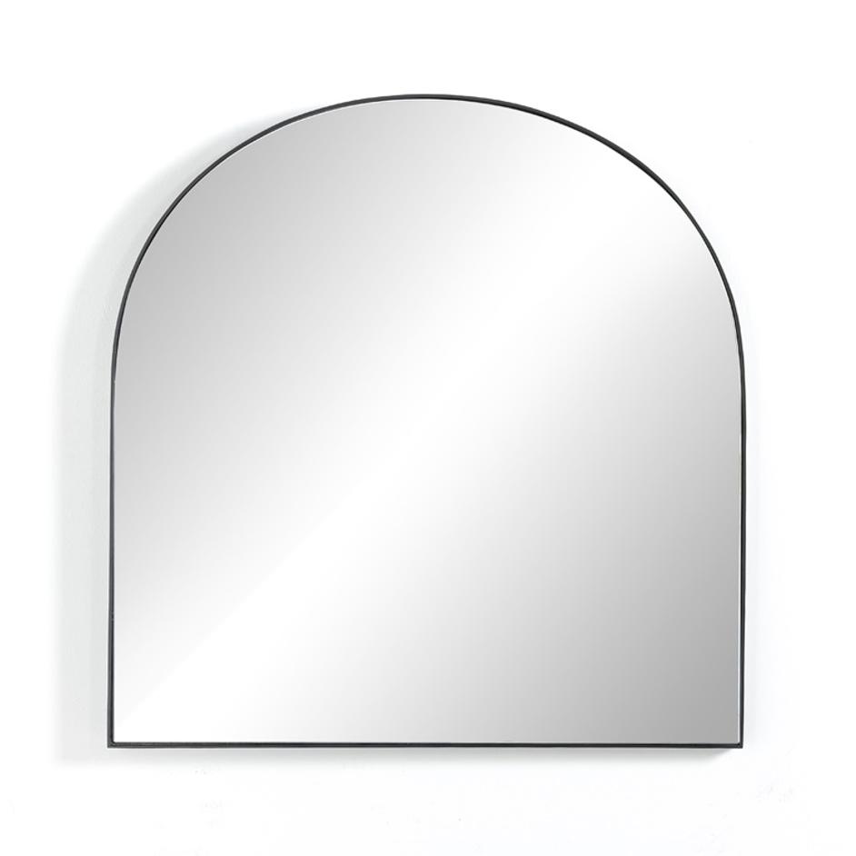 Georgina Wide Mirror In Iron Matte Black by FOUR HANDS