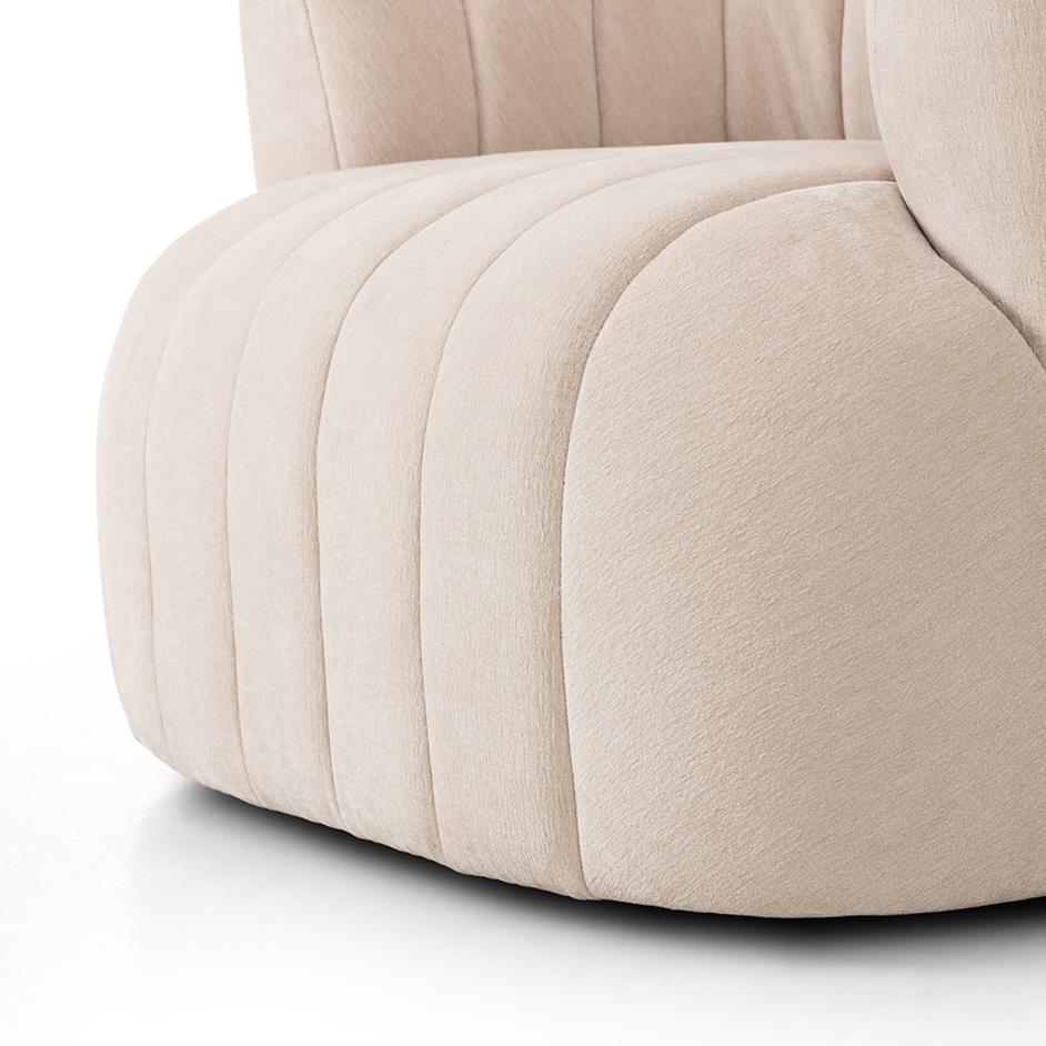Elliana Swivel Chair - Blamont Cream by Four Hands