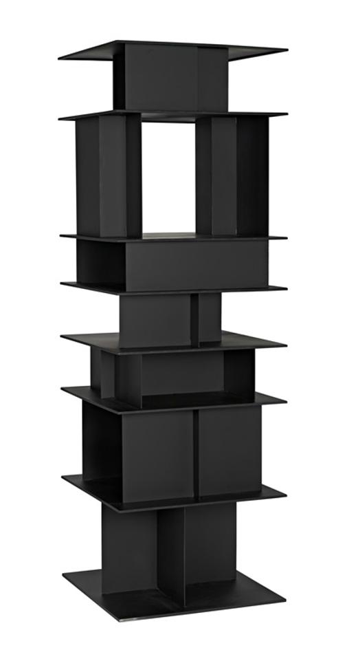 Pisa Shelf, Black Steel by Noir Furniture