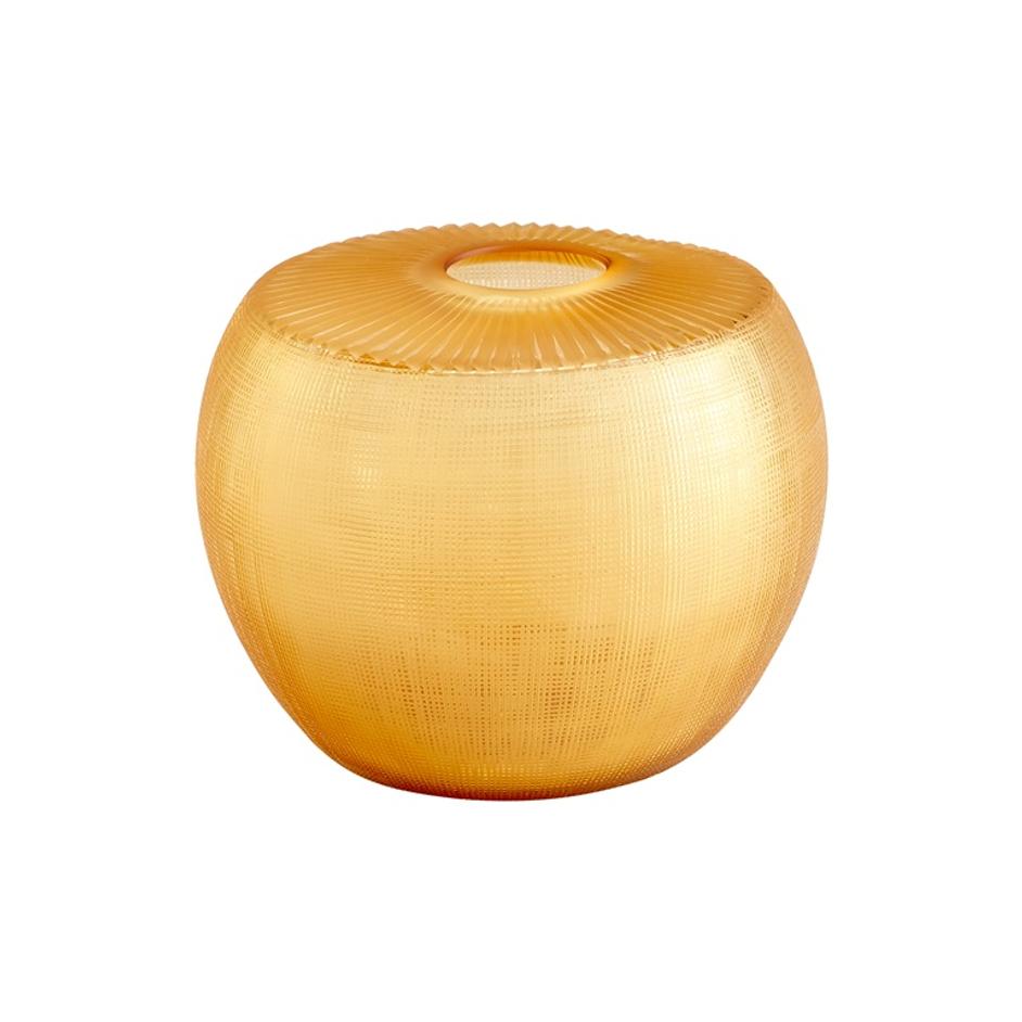 Sun Flower Vase in Amber by Cyan Design
