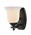 Lagoon 1 Light Vanity in Matte Black Finish by Z-Lite