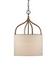 Dunning Pendant In Blacksmith & Natural by Currey & Company