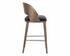 DEZIRAE BARSTOOL - ANTIQUE BRASS - CHARCOAL BLACK LEATHER by Sunpan