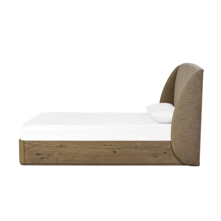 Maeve Queen Bed - Laken Taupe by Four Hands