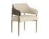 TOVA DINING ARMCHAIR - DILLON CREAM / BRAVO ASH by Sunpan
